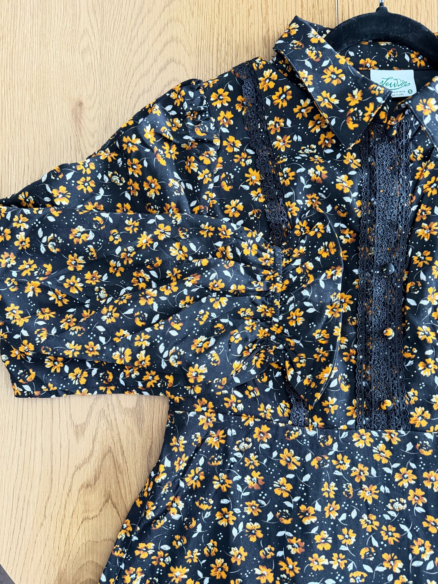 Floral Collared Mini Dress