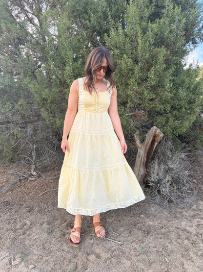 SUMMER YELLOW MAXI DRESS