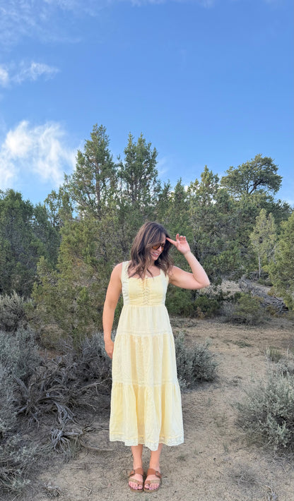 SUMMER YELLOW MAXI DRESS