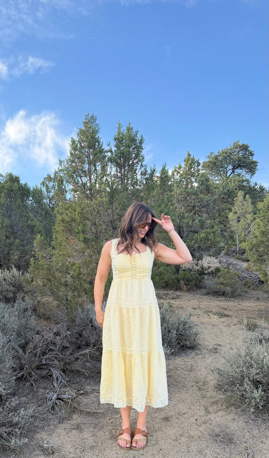 SUMMER YELLOW MAXI DRESS