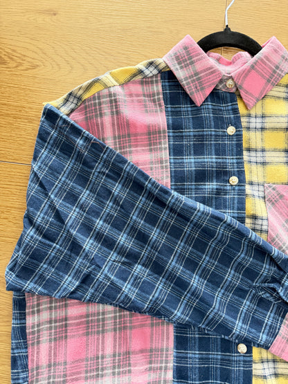 Multi Color Plaid Flannel Shirt