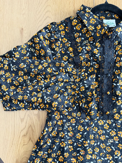 Floral Collared Mini Dress