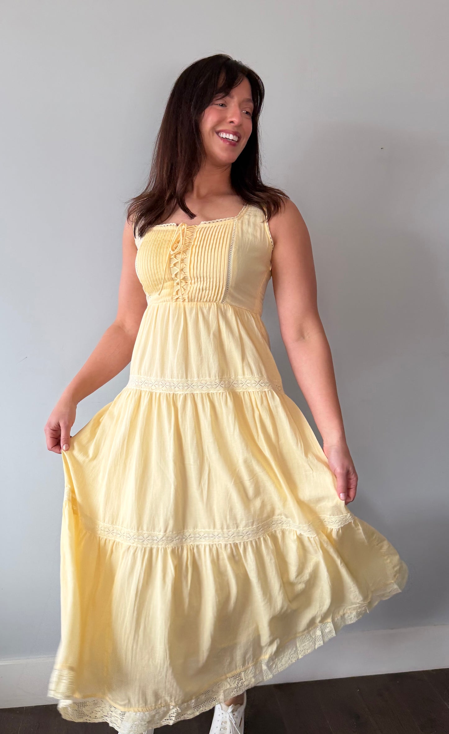 LEMON YELLOW MAXI DRESS