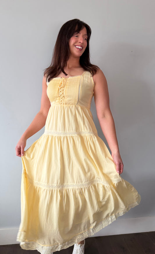 LEMON YELLOW MAXI DRESS