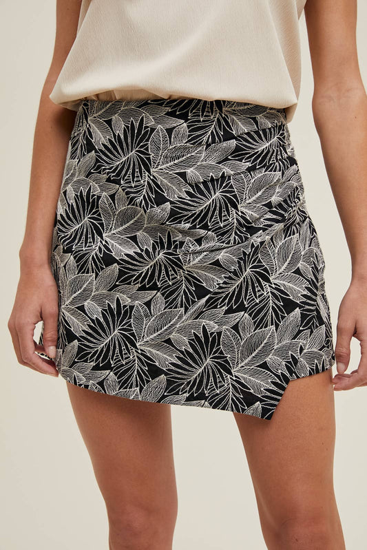 FOLIAGE PRINT SKORT